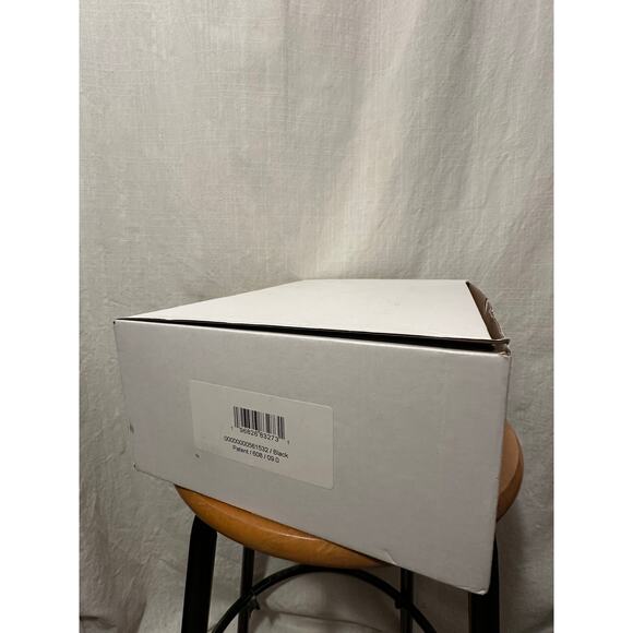 Marc Fisher Hazelton Chunky Loafer Buckle Black Patent Vegan Leather 9M NEW - Picture 9 of 10